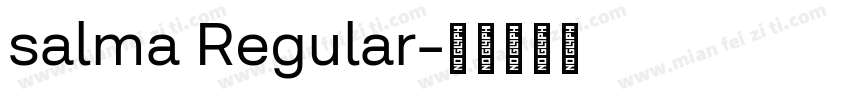 salma Regular字体转换
